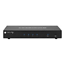 TECHly 4 Port DisplayPort 1.2 KVM Switch with Hub and audio - KVM-/Audio-/USB-Switch - 4 Anschlüsse