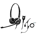 Telefoon-headset Sennheiser SC 660, kabelaansluiting, stereogeluid, HD, oorkussens, en adapter CEHS-AL01