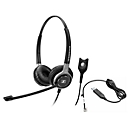 Telefoon-headset Sennheiser SC 660, kabelaansluiting, stereogeluid, HD, oorkussens, en adapter CEHS-CI02