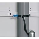 Tensioning strap for asecos pressurised gas cylinder cabinets, polyethylene, black