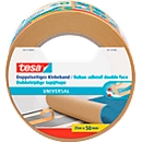 tesa® Doppelseitiges Klebeband Universal, 25 m x 50 mm, weiß, 6 Rollen