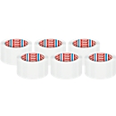 tesa packing tape tesapack® 4195, PP film, L 66 m x W 50 mm, white, 6 rolls