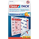 tesa Tack® adhesive pads XL, transparent, double sided adhesive, 36 pieces.