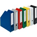 Tijdschriftenhouder, breedte 80 mm, pvc, 5 stuks, zwart