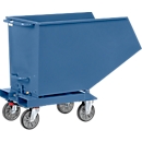 Tipper container 4704, 800 l, blue RAL 5007, without drainage tap and sieve
