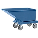 Tipping container 4701, 250 l, blue RAL 5007, without drainage tap and sieve