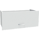 Tiroir à dossiers suspendus ALICANTE, l. 800 x P 400 x H 384 mm, gris clair