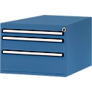 Tiroirs inférieurs Manuflex, pour P 1000 mm, bleu brillant