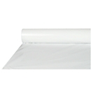 Tischdecke Papstar, L 50 m x B 800 mm, Stärke 45 μ, beidseitig verwendbar, wetterfest, abwaschbar, recycelbare LDPE-Folie, weiß, 6 Rollen
