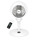Tischventilator IDEAL FAN1, als Standventilator nutzbar, 4 Ventilationsstufen, Oszillation 90/60°, Timer, Fernbedienung, Ø 310 x H 532-905 mm, weiß