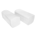 Toallas de papel plegables en zig-zag, 1 capa, L 250 x A 230 mm, resistentes al desgarro, 5000 hojas, blancas