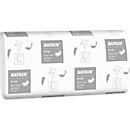 Toallas de papel plegadas en Z KATRIN, blanco intenso, 2 capas, 2 x 18 g/m², 224 x 230 mm, paquete manejable con asa, 4000 unidades