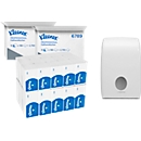 Toallas plegables Kleenex® Ultra Interfold 6789, 2 x 2790 hojas + 1 x Dispensador de toallas Kimberly-Clark® Aquarius 6945 gratis