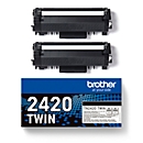 Toner original Brother TN-2420, pack de deux, noir