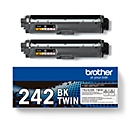 Toner original Brother TN-242BK, pack de deux, noir