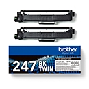 Toner original Brother TN-247BK, pack de deux, noir