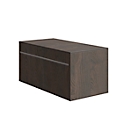 Top shelf SOLUS PLAY, for file cabinet with pull-out shelf SOLUS PLAY, height 368 mm, dark oak