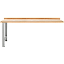 TOP-werkbank, aanbouweenheid, 2000 mm breed, aluminium zilver