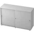 TOPAS LINE sliding-door wardrobe, 2 OH, light gray/light gray