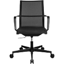 Topstar Bürostuhl Sitness Life 40, mit Armlehnen, 3D Mechanik, Flachsitz, Netzrücken, schwarz/schwarz