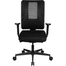 Topstar bureaustoel SITNESS OPEN X, met armleuningen, 3D-synchroonmechanisme, doorlopende zitting, netrugleuning, zwart/zwart