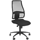 Topstar bureaustoel Syncro Net, synchroonmechanisme, zonder armleuningen, gazen rugleuning, ergonomisch gevormde wervelsteun, zwart