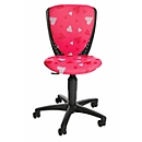 Topstar kinderdraaifauteuil S'cool 3 Herzchen, zonder armleuningen, doorlopende zitting, roze/zwart