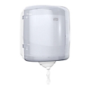 Tork® Distributeur de papier à dévidage intérieur Reflex 473190, distribution feuille à feuille, système de dévidage intérieur M4, L 331 x P 225 x H 239 mm, plastique, blanc