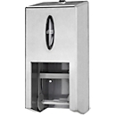 Tork® Distributeur de rouleaux doubles 472019, pour papier toilette Midi sans mandrin, L 325 x P 149 x H 143 mm, métal, gris