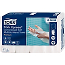 Tork® Essuie-mains pliés Tork Xpress® Compressed 100888, 2 plis, pliage multifold, compatible H2, 2040 serviettes, papier, blanc