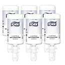 Tork® Savon liquide S4, 424701, sensible, sans parfum, testé dermatologiquement, compatible avec les distributeurs d'hygiène S4, 6 x 1000 ml