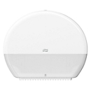 Tork® toilet paper dispenser 554000, for jumbo rolls, with roll brake, viewing window, plastic, white