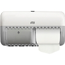 Tork® Toilettenpapierspender 557000, für Kleinrollen, Abriss-Technik, B 286 x T 153 x H 158 mm, Kunststoff, weiß