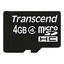 Transcend - Flash-Speicherkarte - 4 GB - Class 4 - microSDHC