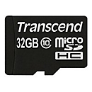 Transcend - Flash-Speicherkarte (microSDHC/SD-Adapter inbegriffen) - 32 GB - Class 10 - microSDHC