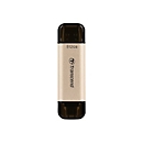 Transcend JetFlash 930C - USB-Flash-Laufwerk - 128 GB - USB 3.2 Gen 1 / USB-C - Gold