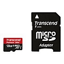 Transcend Premium - Flash-Speicherkarte (microSDXC-an-SD-Adapter inbegriffen) - 128 GB - UHS Class 1 / Class10 - 300x - microSDXC