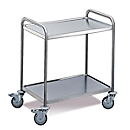 Transport trolley 2 levels, medium, 800 x 500 mm