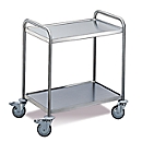Transport trolley 2 levels, small, 600 x 400 mm
