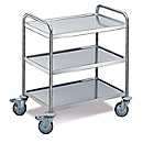 Transport trolley 3 levels, small, 600 x 400 mm