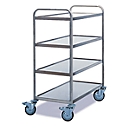 Transport trolley 4 levels, 800 x 500 mm