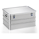 Transportbox, aluminium, L 788 x B 588 x H 410 mm, 156 liter, draagvermogen 75 kg, gewicht 8 kg