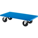 Transportplank 100 G4, L 600 x B 350 mm, wielen Ø 100 mm, draagvermogen 180 kg