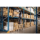 Trapladder Hailo L100, EN 131, met multifunctionele schaal en steunbeugel, tot 150 kg, 3 treden