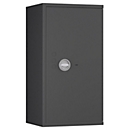 Tresor Lyra 5, Widerstandsgrad 0 nach EN 1143-1, Volumen 109 l, Türanschlag rechts, Doppelbartschloss mit 2 Schlüsseln, 2 Fachböden, inkl. Verankerungsmaterial, B 500 x T 420 x H 950 mm, graphitgrau RAL 7024