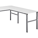 Treston angled extension table TP 710K for Treston work tables series TP & TPH, W 1000 x D 700 mm
