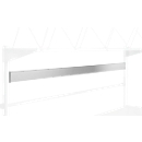 Treston Halteschiene für Sichtlagerkästen BP 120, für Treston Arbeitstisch mit B 1200 mm, Aluminium