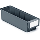 TRESTON magazijnlade 3010, B 92 x D 300 x H 82 mm, 1,3 l, grijs