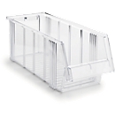 TRESTON spout bin 1950, polystyrene, W 186 x D 500 x H 182 mm, 9.6 L, clear