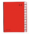 Trieur Color A-Z PAGNA, disponible aussi pour les grands formats, polypropylène, rouge